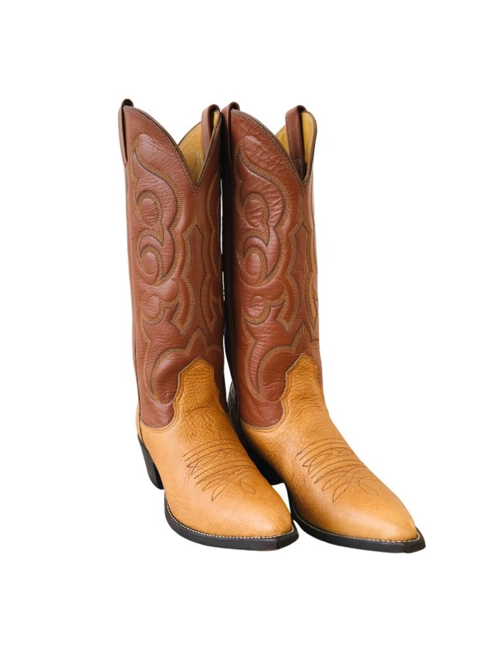 Nocona Womens Cowboy Western Boots Size 5.5 B Leather 6532 USA